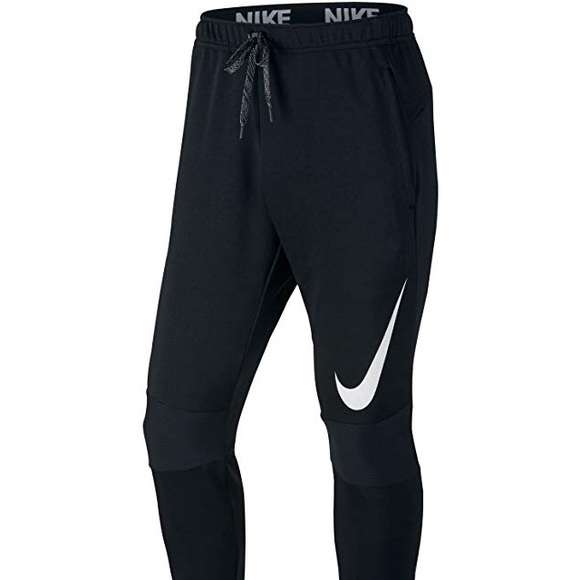 nike black dri fit joggers